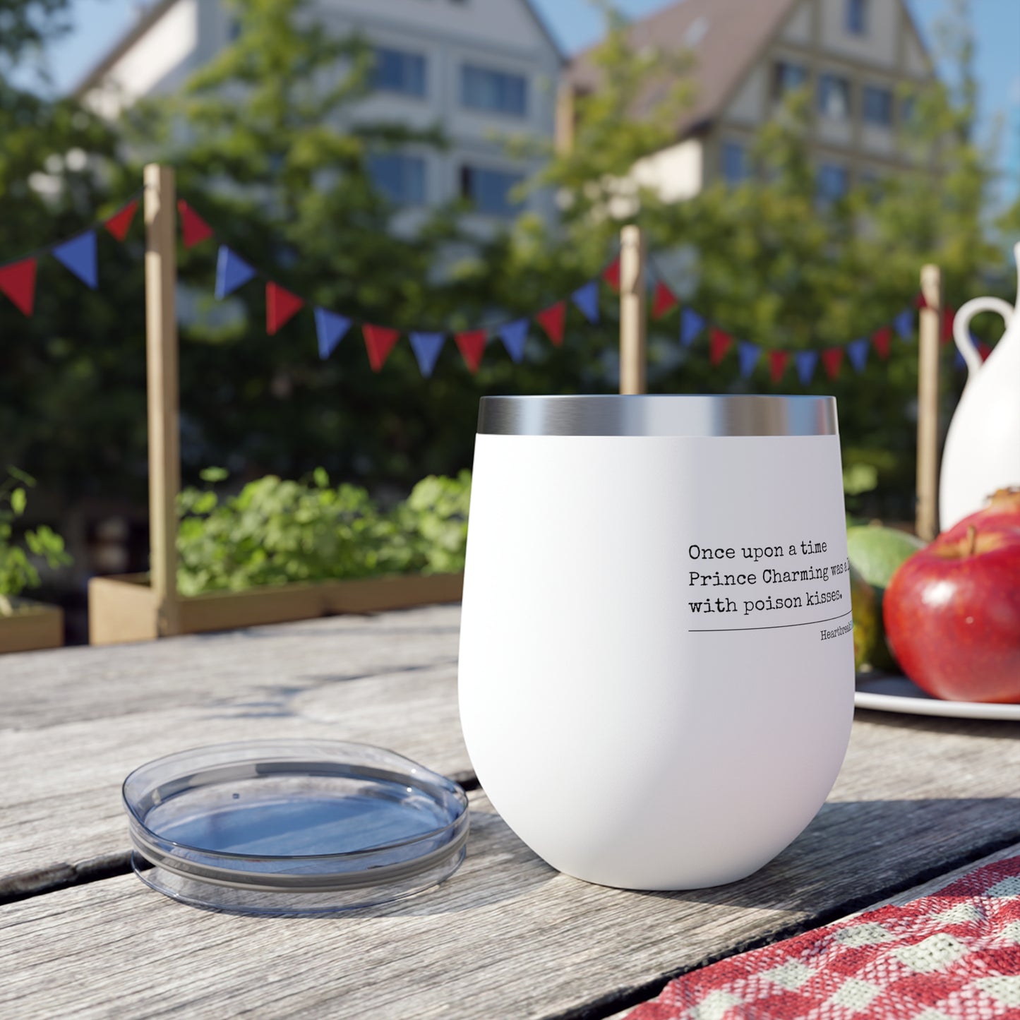 Prince Charming's Poison Kisses Haiku - Copper Vacuum Insulated Cup or Wine Tumbler , 12oz