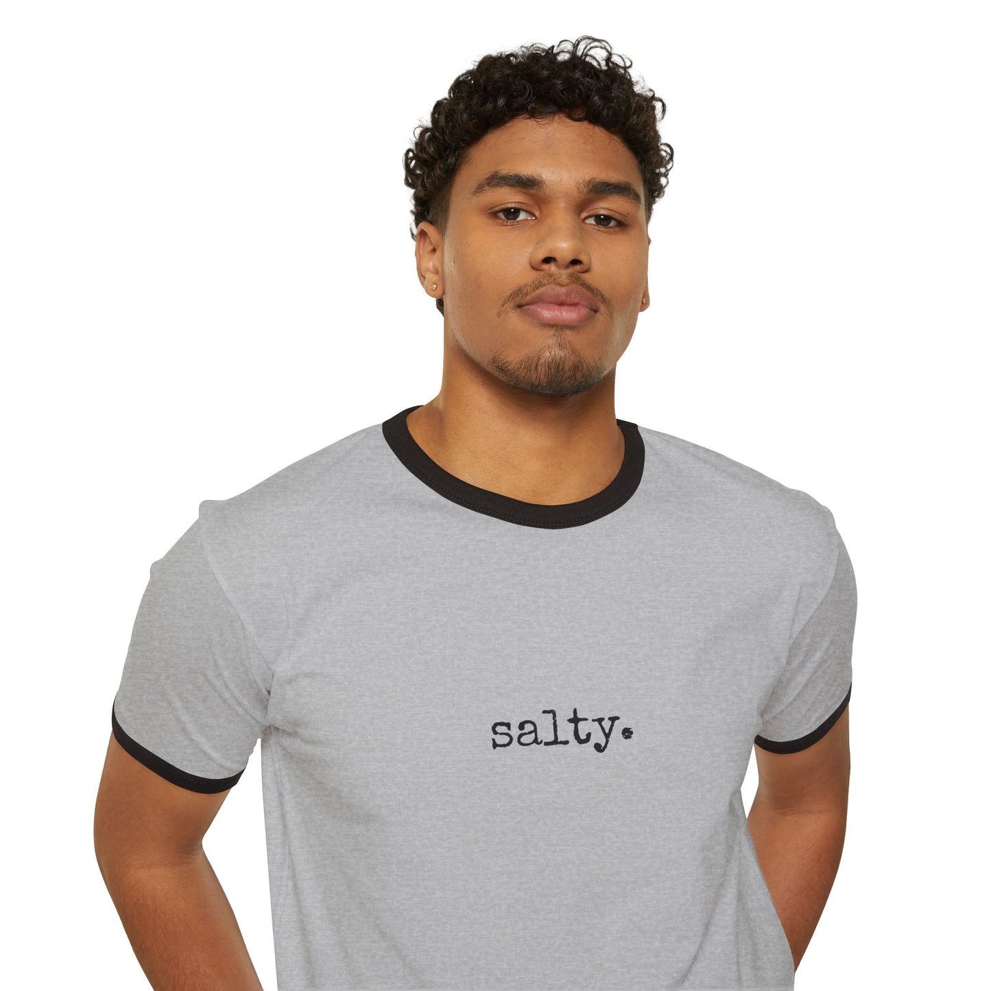 Salty. University Ringer Tee - (The One Word Collection)