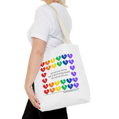 It's Not You/Me Haiku - Tote Bag (Rainbow Hearts Collection)