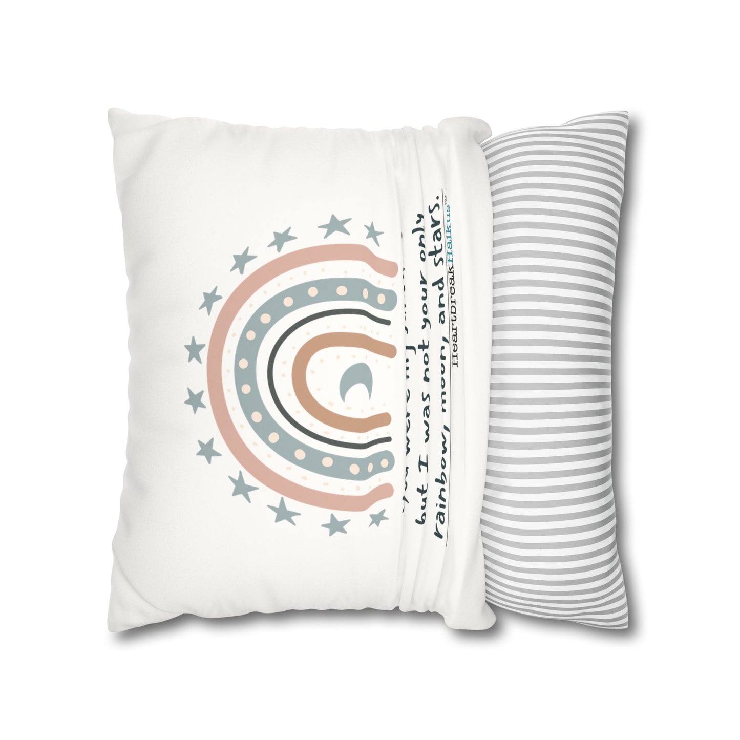 You Were My Sunshine Haiku - Faux Suede Square Pillowcase (Summer 2025 collection)