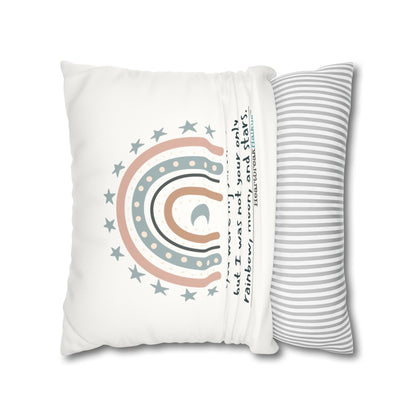 You Were My Sunshine Haiku - Faux Suede Square Pillowcase (Summer 2025 collection)