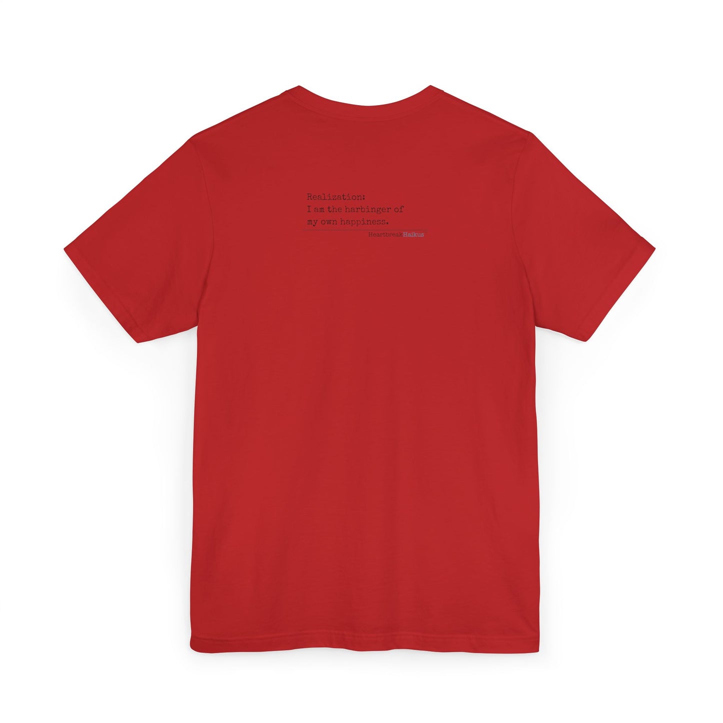Harbinger of Happiness Haiku - Lightweight Jersey T-Shirt