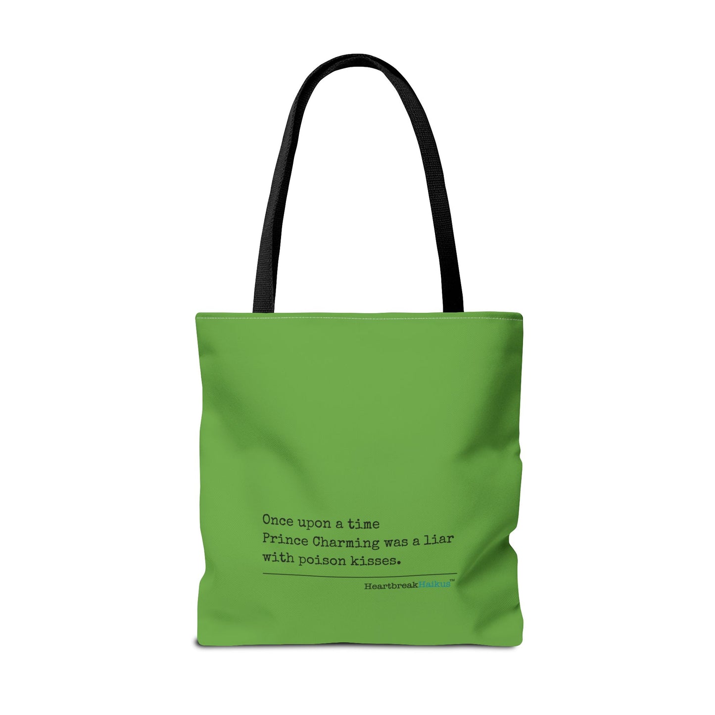 Prince Charming's Poison Kisses Haiku - Tote Bag (Dual-sided print in Wicked Green)