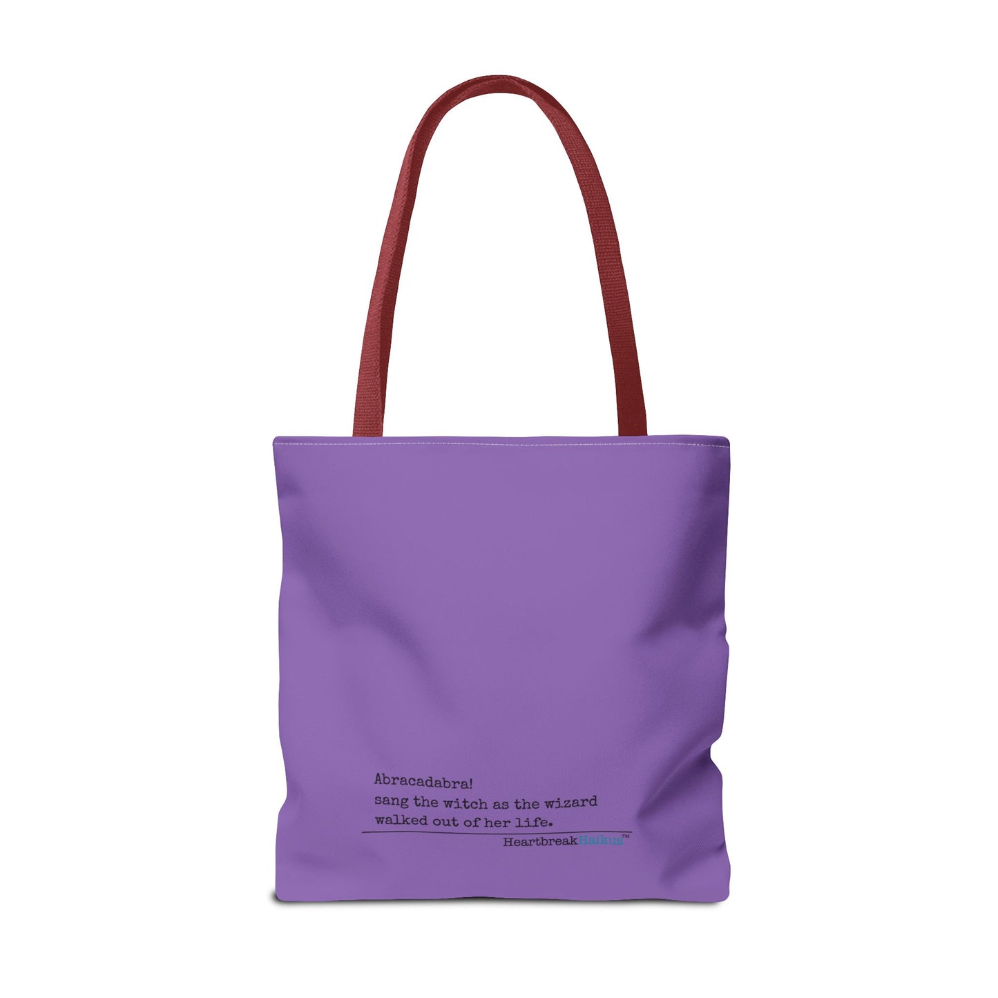 Abracadabra Sang the Witch Haiku - Tote Bag (Dual-sided print in Purple Grape)