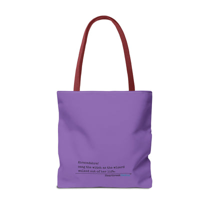 Abracadabra Sang the Witch Haiku - Tote Bag (Dual-sided print in Purple Grape)