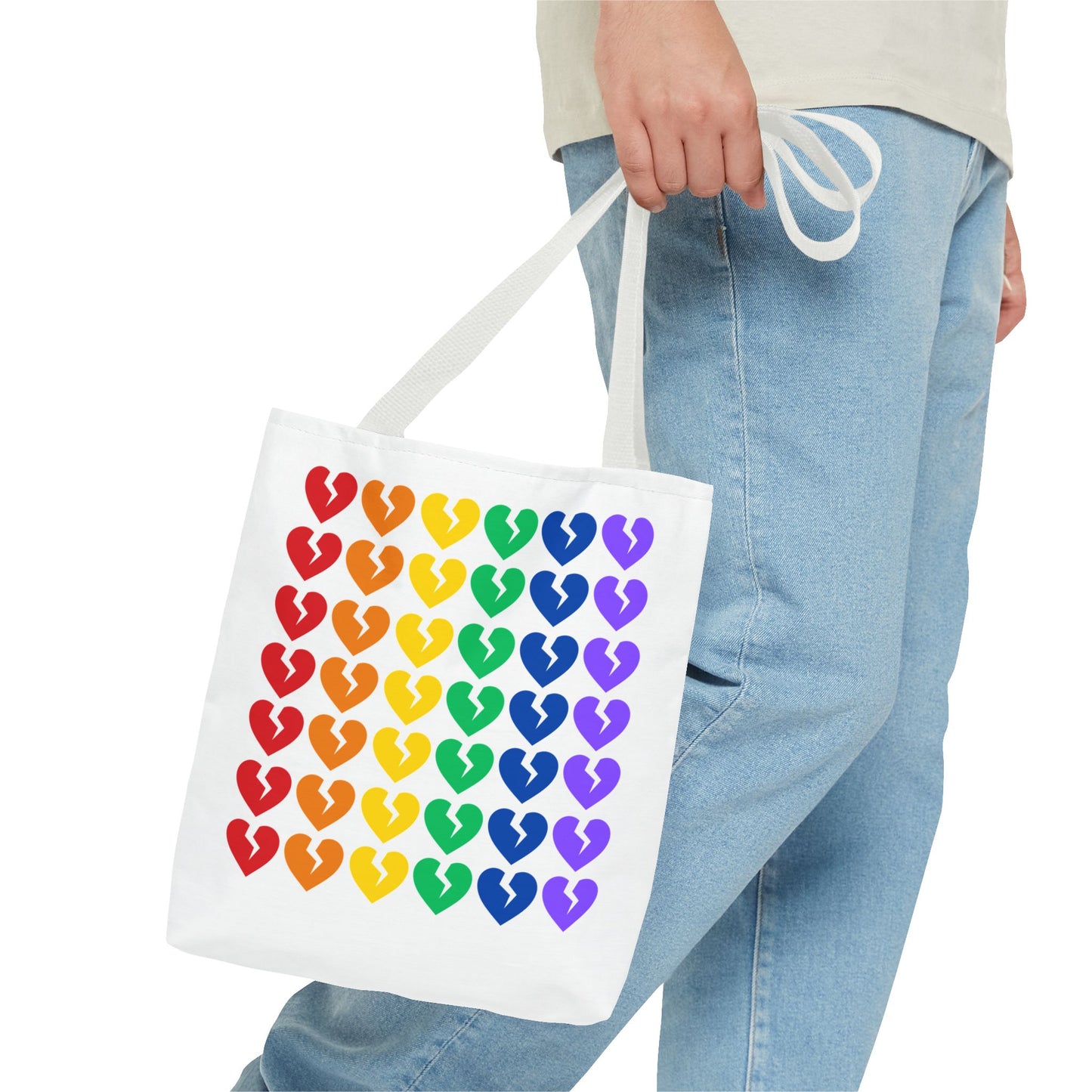 It's Not You/Me Haiku - Tote Bag (Rainbow Heartbreak Collection - Only Hearts Design)