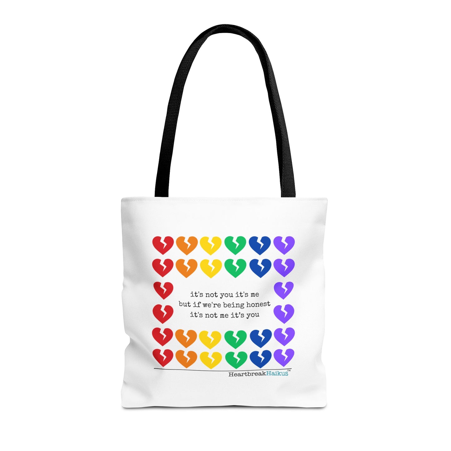 It's Not You/Me Haiku - Tote Bag (Rainbow Hearts Collection)