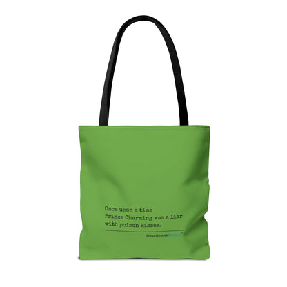 Prince Charming's Poison Kisses Haiku - Tote Bag (Dual-sided print in Wicked Green)