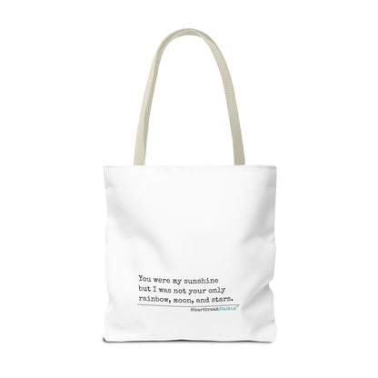 You Were My Sunshine Haiku - Tote Bag (Dual-sided print - Pastel Design)