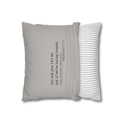 It's Not Me/You Haiku - Faux Suede Square Pillowcase