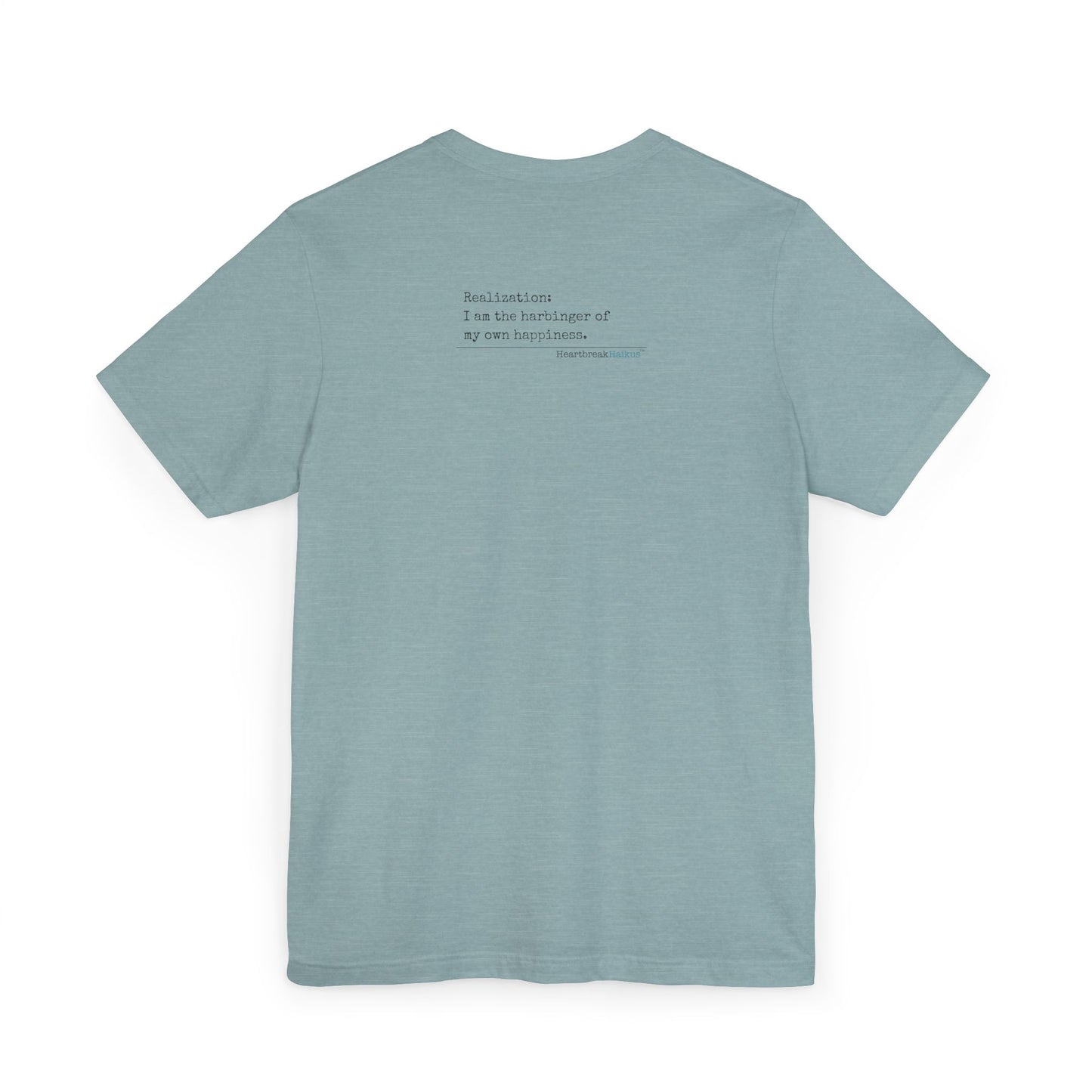 Harbinger of Happiness Haiku - Lightweight Jersey T-Shirt