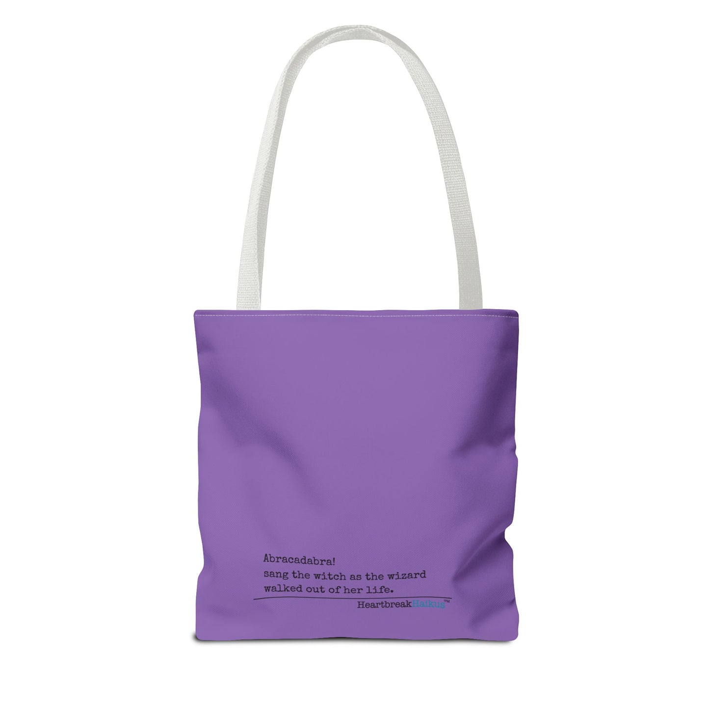 Abracadabra Sang the Witch Haiku - Tote Bag (Dual-sided print in Purple Grape)