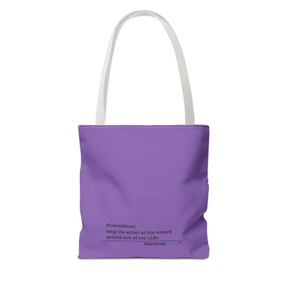 Abracadabra Sang the Witch Haiku - Tote Bag (Dual-sided print in Purple Grape)