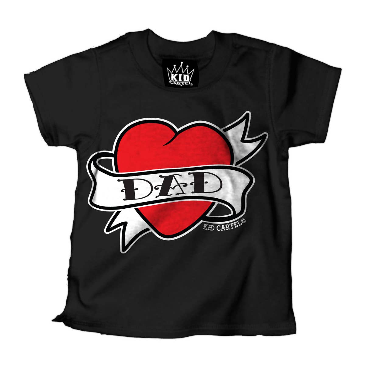 Dad Heart Tattoo Kid's Graphic T-Shirt