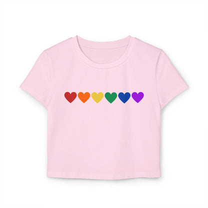 Rainbow Hearts - Baby Tee (Rainbow Hearts Collection)