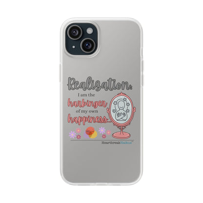 Harbinger of Happiness Haiku - Semi-Transparent Flexible iPhone Case