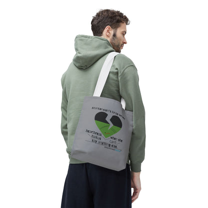 Frankenstein's Bride Writes Heartbreak Haikus - Tote Bag (Dual-sided print in Stone Grey)