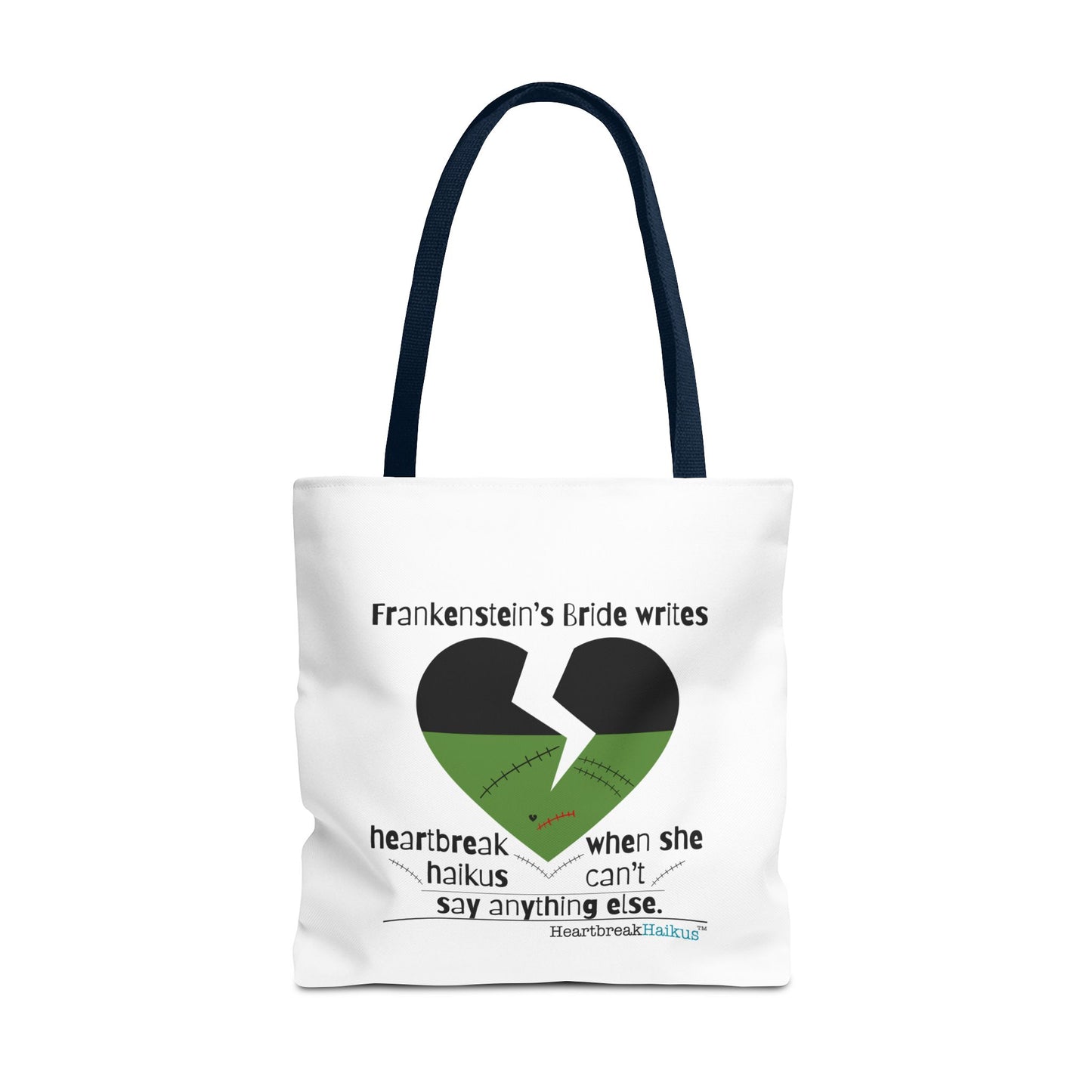 Frankenstein's Bride Writes Heartbreak Haikus - Tote Bag (Dual-sided print in Snow White)