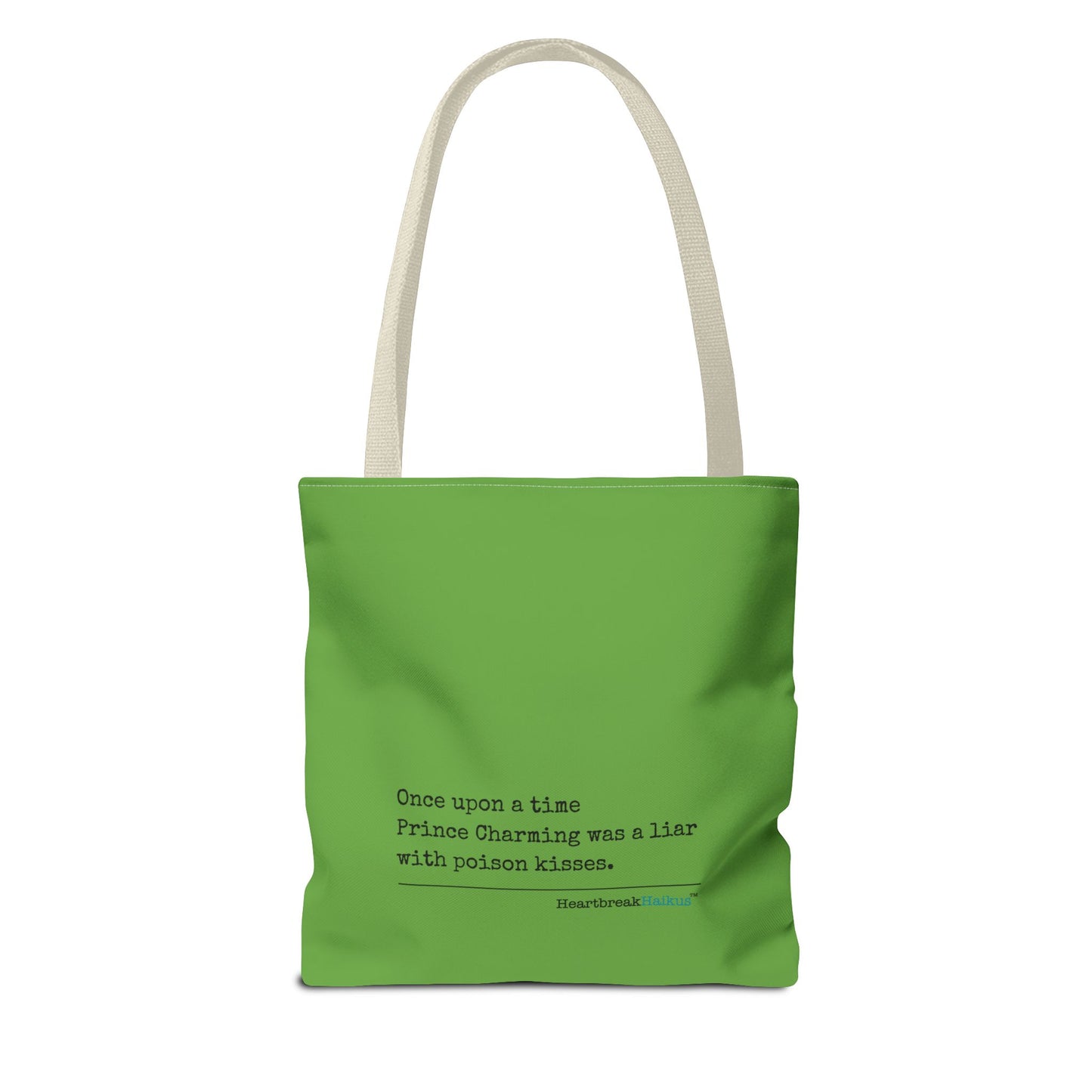 Prince Charming's Poison Kisses Haiku - Tote Bag (Dual-sided print in Wicked Green)