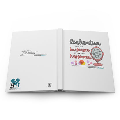 Harbinger of Happiness Haiku - Hardcover Journal in White