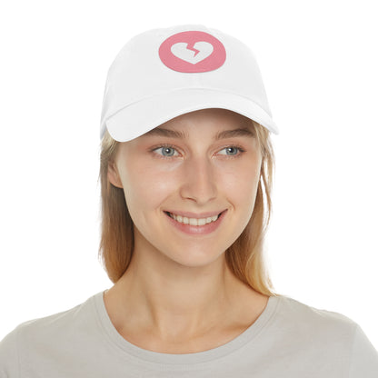 Solo Heart (White Heart) - Leather Patch, Casual Hat (Only Hearts Collection)