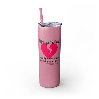 The Fairy Tale Died Haiku - Skinny Venti Tumbler with Eco-Friendly, Reusable, Matching Straw, 20oz