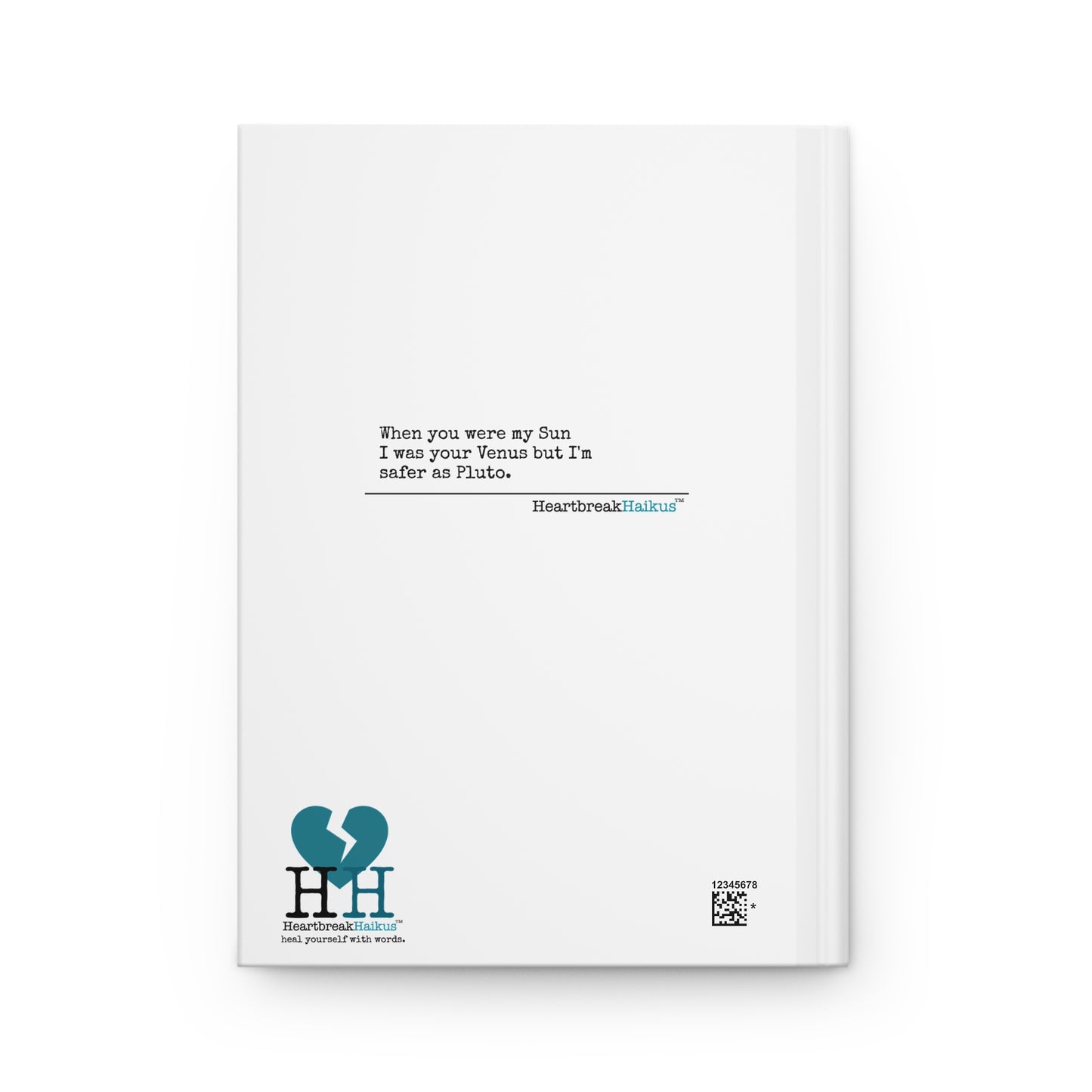 Safer as Pluto Haiku - Hardcover Journal