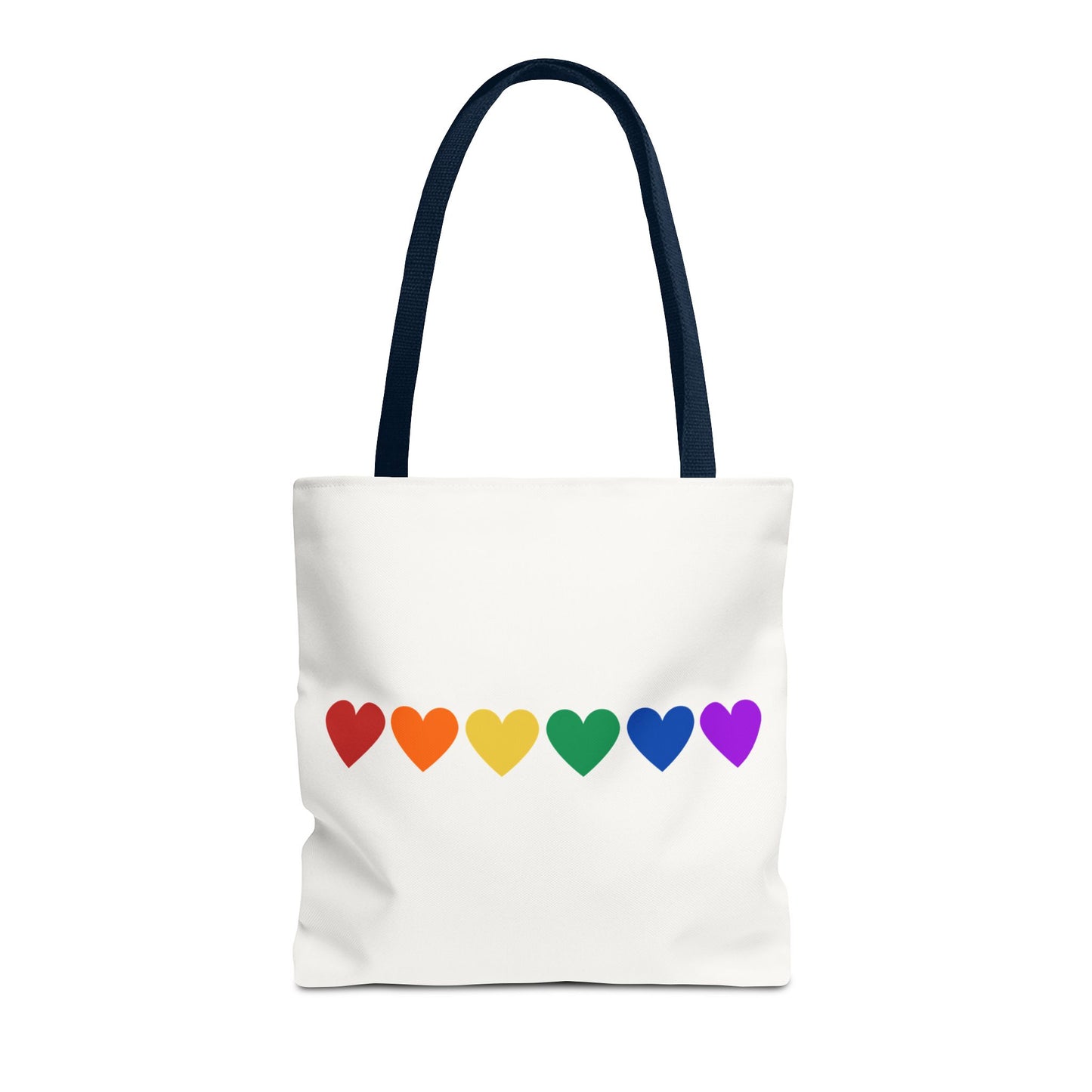 Rainbow Hearts Tote Bag (Single Row) - Only Hearts Collection