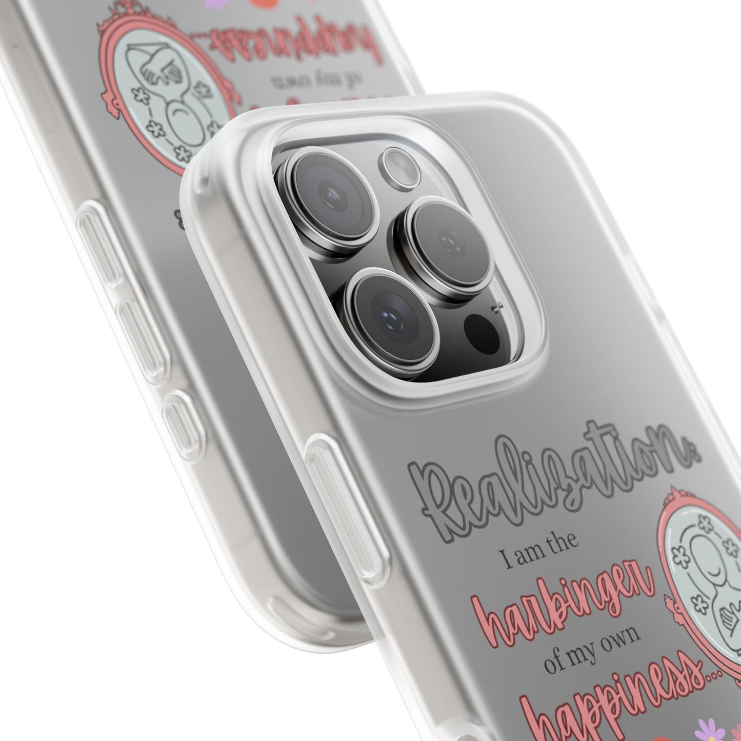 Harbinger of Happiness Haiku - Semi-Transparent Flexible iPhone Case