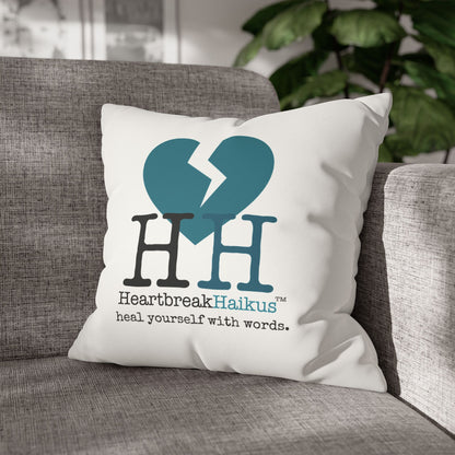 "Heal yourself with words." Faux Suede Square Pillowcase