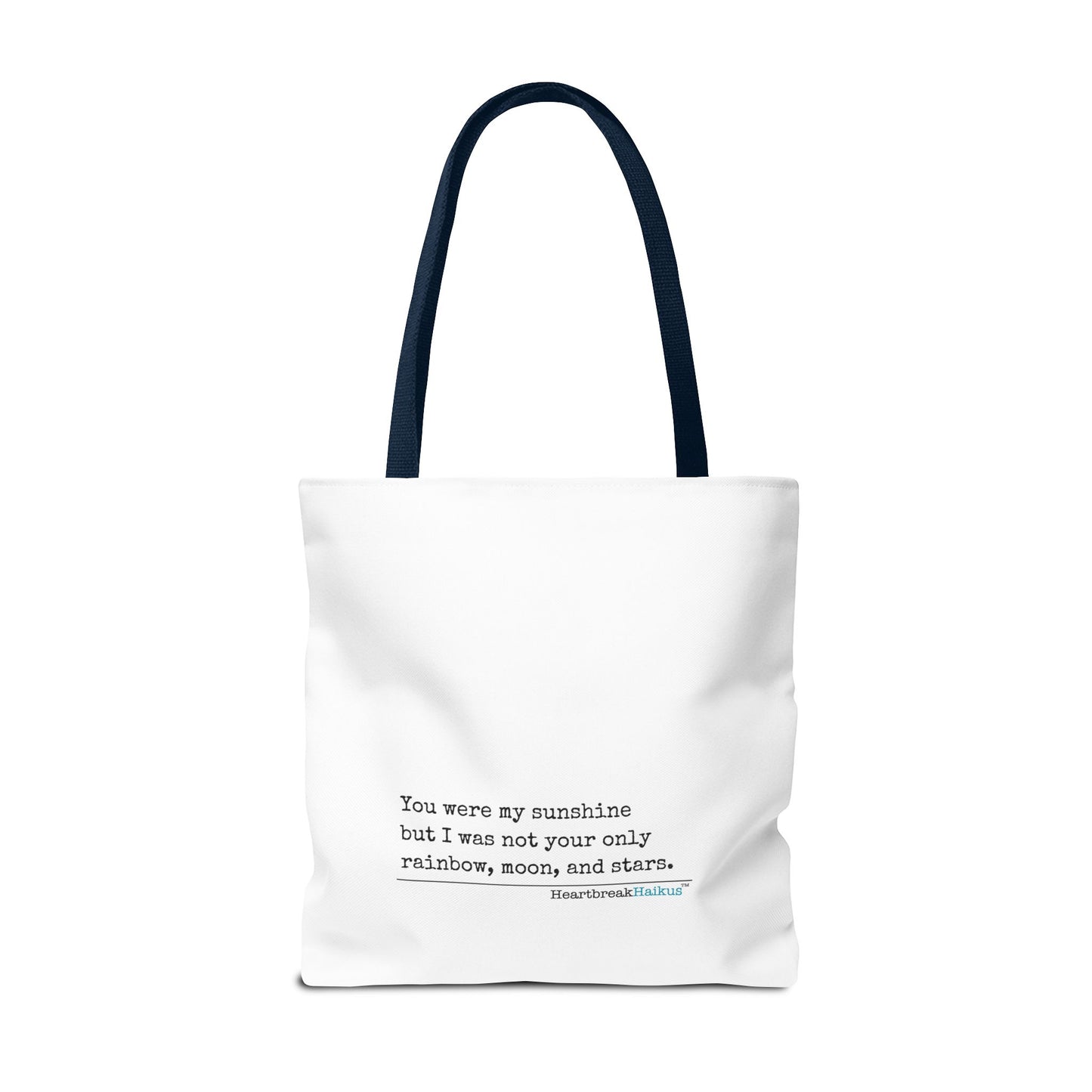 You Were My Sunshine Haiku - Tote Bag (Dual-sided print - Pastel Design)