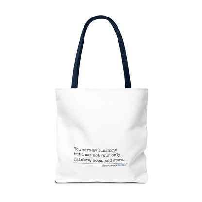 You Were My Sunshine Haiku - Tote Bag (Dual-sided print - Pastel Design)