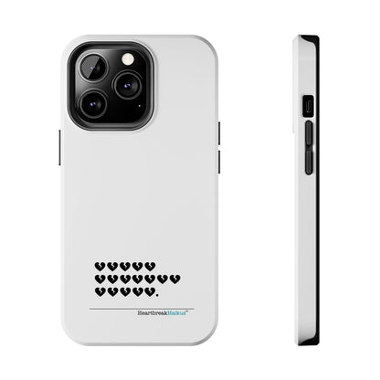 Hieroglyph Heartbreak Haiku Tough Phone Cases (white)