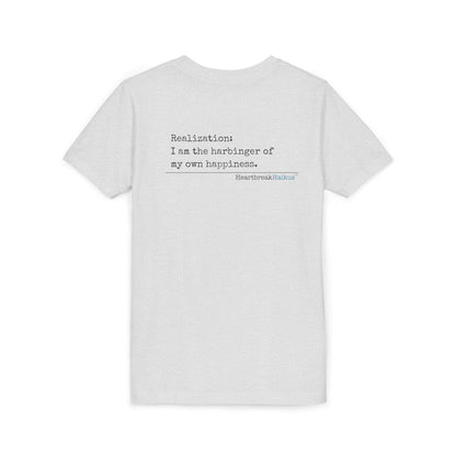 Harbinger of Happiness Haiku - Youth Medium-Weight Happiness Tee