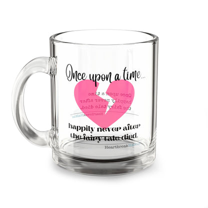 The Fairy Tale Died Haiku Glass Mug - 10oz, Perfect Gift for Coffee Lovers