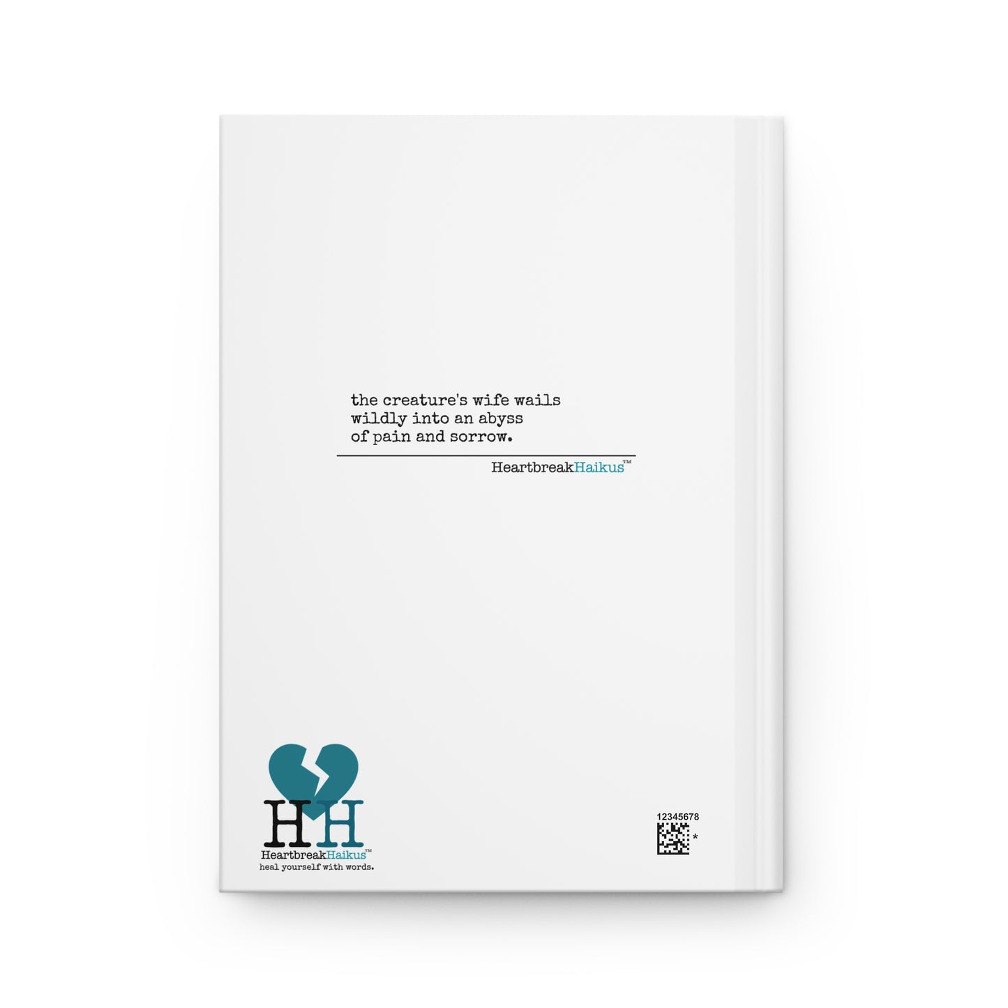 The Creature's Wife Wails Frankenstein Haiku - Hardcover Journal