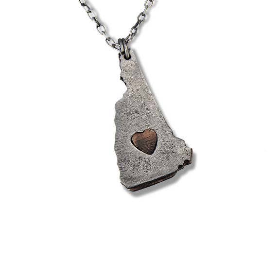 Home State Jewelry - Pewter State Necklace (Arkansas)