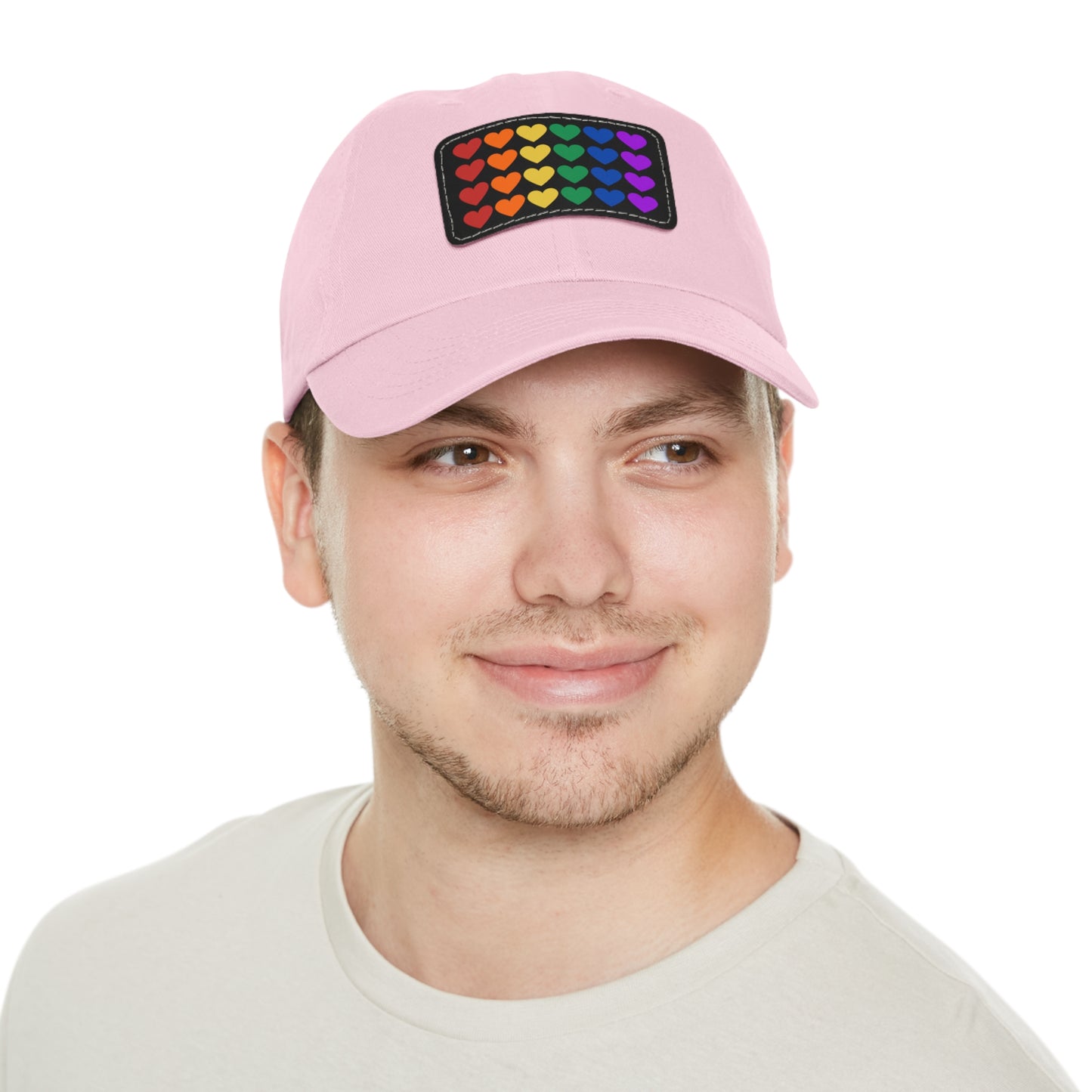 Rainbow Hearts - Adjustable Baseball Cap (4-Rows Design)