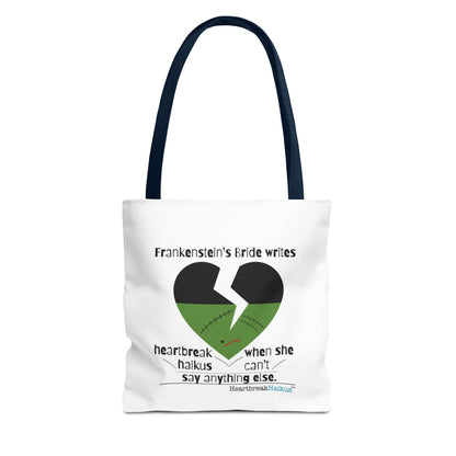 Frankenstein's Bride Writes Heartbreak Haikus - Tote Bag (Dual-sided print in Snow White)