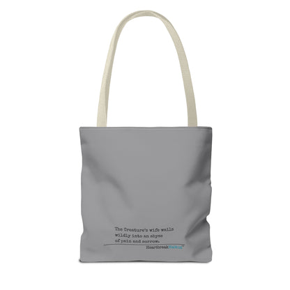 The Creature's Wife Wails Frankenstein Haiku - Tote Bag (Stone Grey)