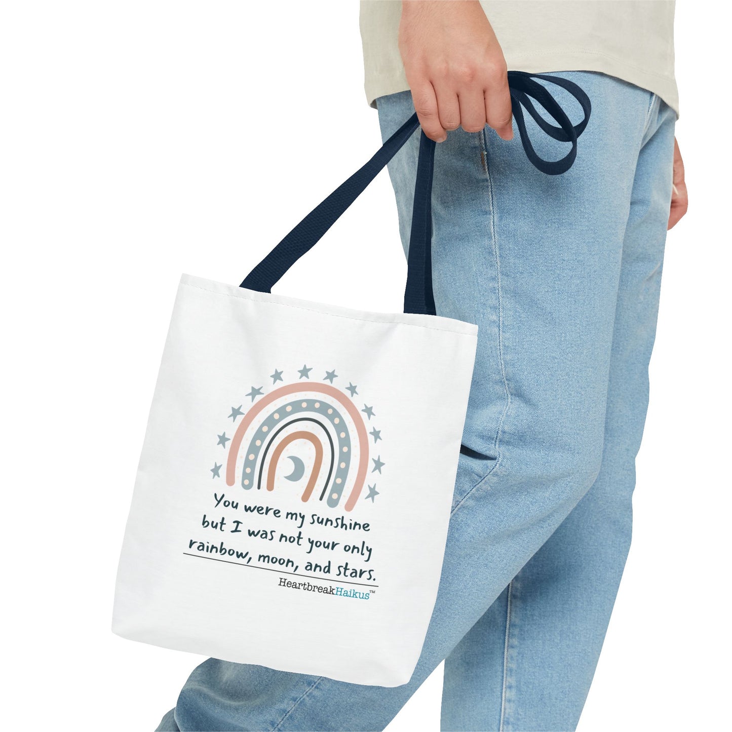 You Were My Sunshine Haiku - Tote Bag (Dual-sided print - Pastel Design)