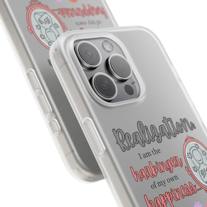 Harbinger of Happiness Haiku - Semi-Transparent Flexible iPhone Case