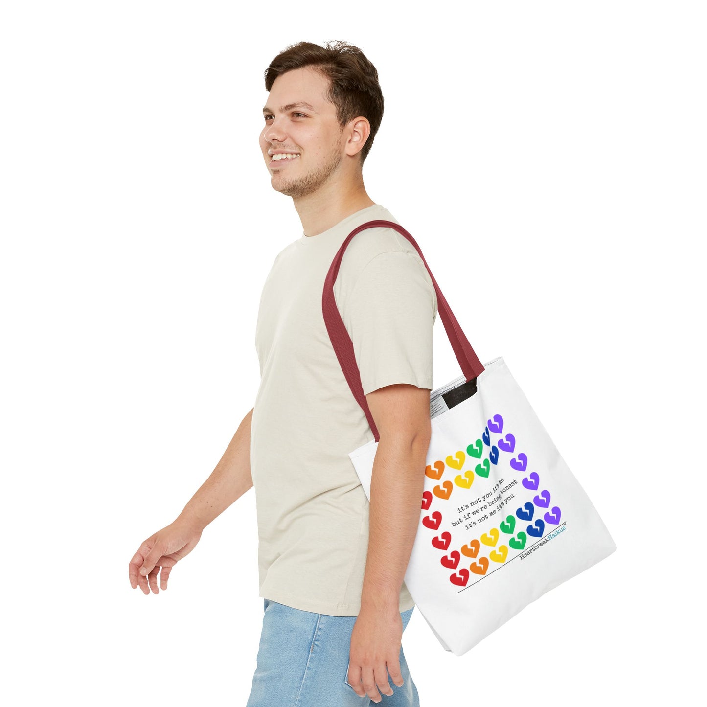 It's Not You/Me Haiku - Tote Bag (Rainbow Hearts Collection)