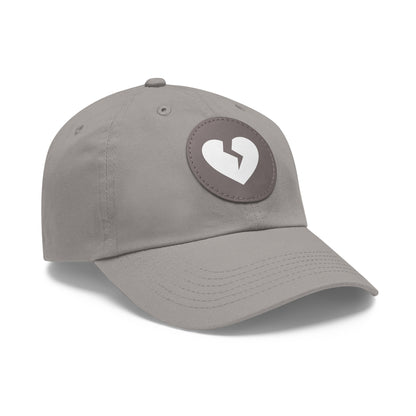 Solo Heart (White Heart) - Leather Patch, Casual Hat (Only Hearts Collection)