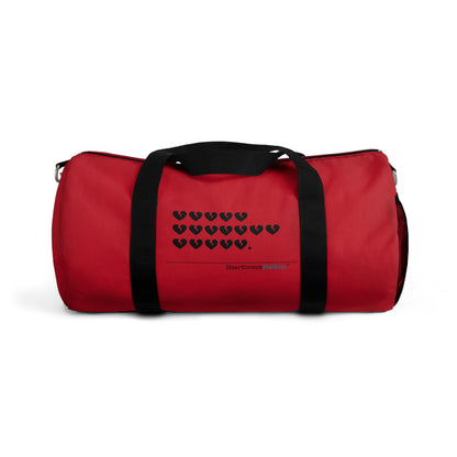 Hieroglyph Heartbreak Haiku - Duffel Bag (holiday red)