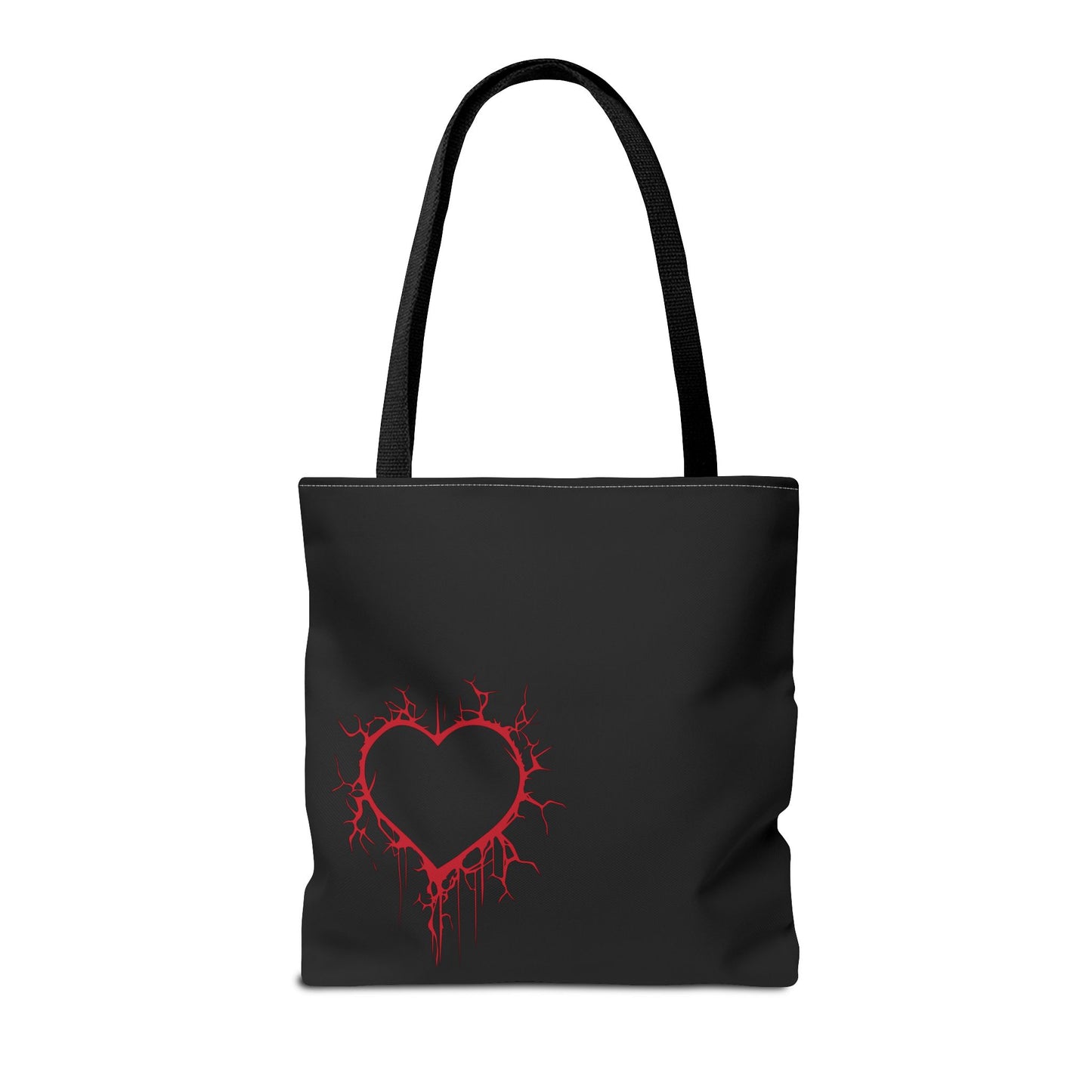 Cracked Heart Tote Bag (in Crimson) - (The Only Hearts Collection)