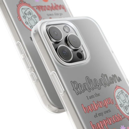 Harbinger of Happiness Haiku - Semi-Transparent Flexible iPhone Case