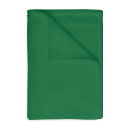 A Lonely Creature Begged Frankenstein Haiku - Plush Throw Blanket (in Monster Green)
