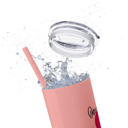 The Fairy Tale Died Haiku - Skinny Venti Tumbler with Eco-Friendly, Reusable, Matching Straw, 20oz