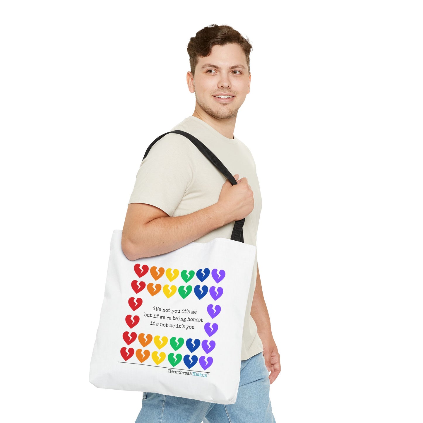 It's Not You/Me Haiku - Tote Bag (Rainbow Hearts Collection)